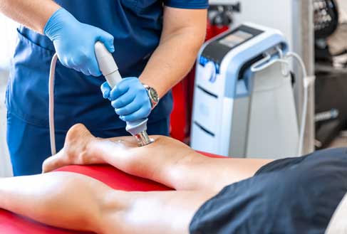 Shockwave therapy treatment at GB Clinics